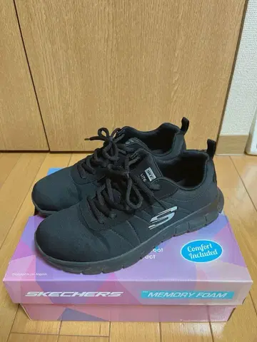 [새상품급] SKECHERS 여성용 빔 하모닉 블랙 23.5cm