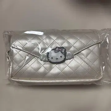 헬로키티 엔젤 퀼팅 러브레터 파우치 화이트