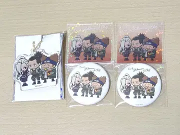 NARUTO 유루스타 mini 키링 캔뱃지 이노&시카마루&쵸지