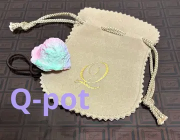 Q-pot 파스텔 컬러 헤어 고무줄 아이스 미사용 새상품