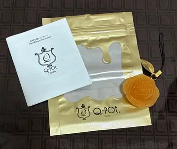 Q-pot 바라스 스트랩 새상품급 파트 드 프루이 오렌지