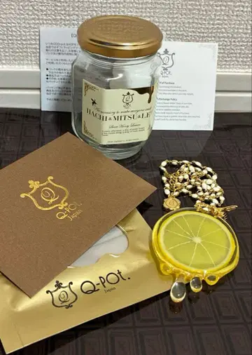 Q-pot 하치미츠레몬 새상품급 목걸이