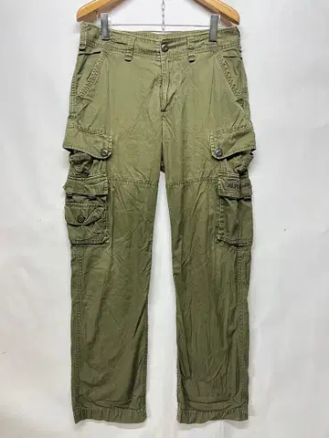 인기 알파 인더스트리 남성용 카고 팬츠 밀리터리 로고 자수 카키 M