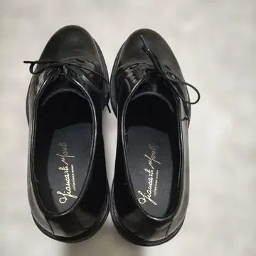 블랙 가죽 신발 레이스업 25.5