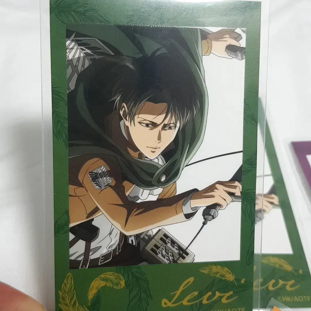 Attack On Titan Levi card poca pasha Attack On Titan
