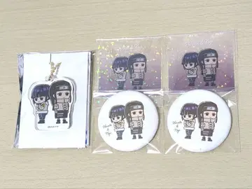 NARUTO 유루스타 mini 키링 캔뱃지 히나타&나사