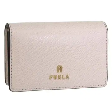 FURLA 핑크 가죽 명함지갑