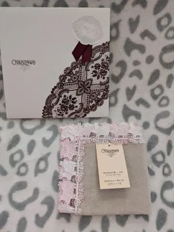 [ 새상품 ] 긴자와 레이스점 손수건 돼지에게 진주 상자 포함