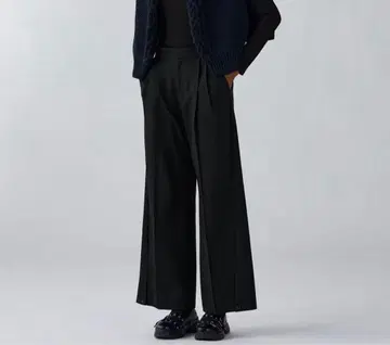 콜라보 GU 트라우저 by rokh +X 블랙 L 사이즈 슬랙스