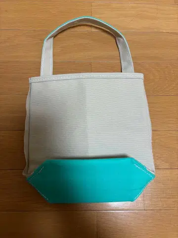 TEMBEA 토트백 베이지/터콰이즈
