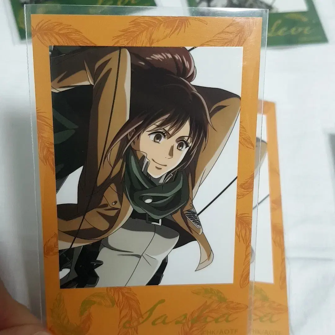 Attack On Titan Sasha Jin Card Poca Pasha Attack On Titan