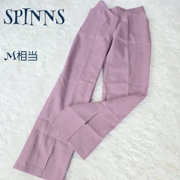 빈티지 ] 센터 프레스 밑단 슬릿 이지 슬랙스 M 상당