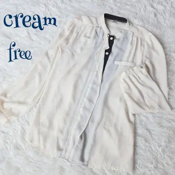 [빈티지] 히요쿠 지테 바인드 카라 쉬폰 블라우스 프리 레이어드