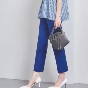 유나이티드 애로우즈 UNITED ARROWS 도비 컬러 슬림 팬츠