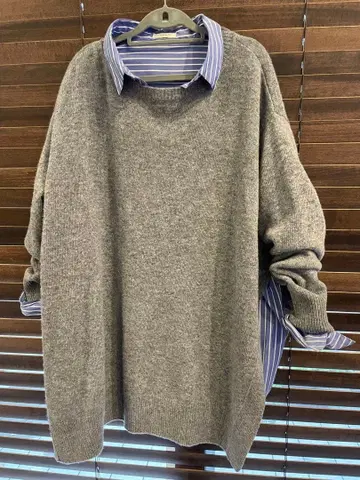 프레임워크 니트 스웨터 슬릿