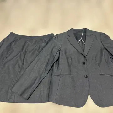 뉴요커 수트 스커트 오피스 취업활동 17호 큰 사이즈 그레이