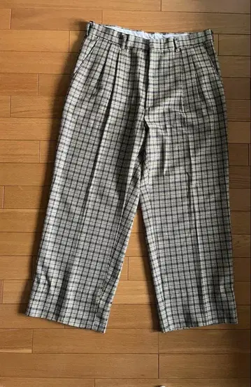 와이드 슬랙스 체크