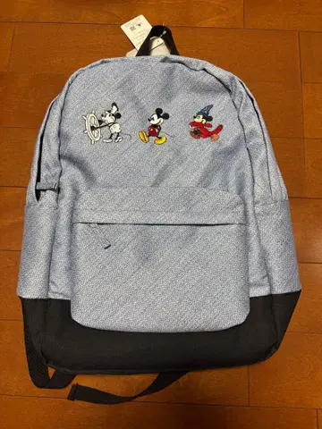 미키마우스 자수 백팩 파랑 블랙