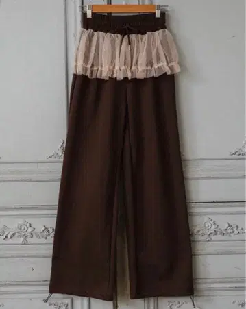 앨리슨 브라운 FRILL DOT LAYERED SWEAT PANTS