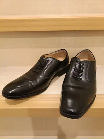 H.O.WALK PLAIN TOE SHOES BK 25.5cm