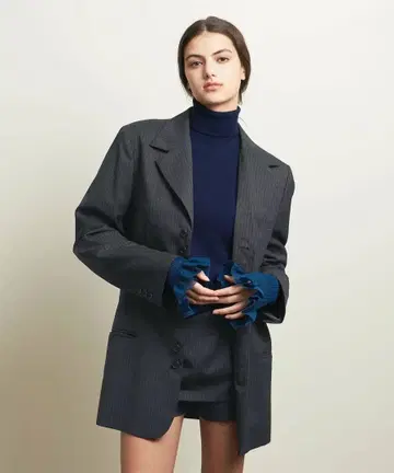 [ ATTISESSION ] 트윌 6버튼 자켓 DK.GRAY