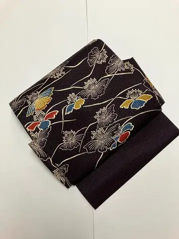 기성 나고야 오비 미사용 새상품 순수 실크 니시진 비단 No.311