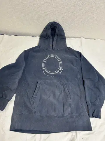 그레이 프론트 로고 후드티 사이즈 40