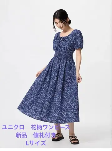 유니클로 원피스 새상품 L 사이즈 가격표 포함