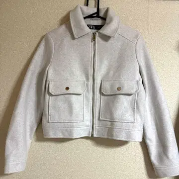ZARA 자켓 울 코트 S 화이트