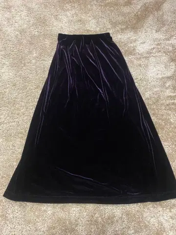 OOTHO VINTAGE 벨로아 롱 스커트