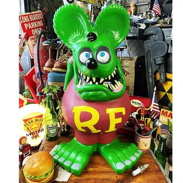 랫 핑쿠 빅 소프트 비닐 저금통 새상품 그린