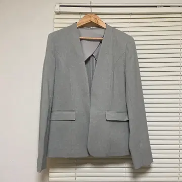 노카라 자켓 그레이
