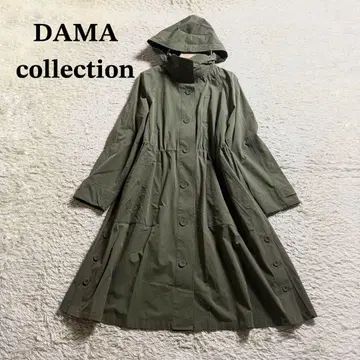 새상품급 더마 컬렉션 발수 롱 코트 카키 2 드로 코드 가을 봄