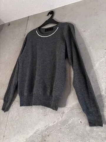 나노 유니버스 펄 니트 스웨터 그레이 M