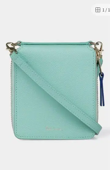 폴스미스 숄더 지갑 접이식 지갑 민트 골드 레몬