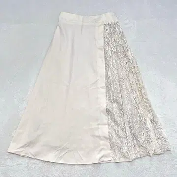 nohea 노헤어 레이스 절개 플레어 스커트 개더 깔끔 페미닌 M