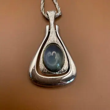 빈티지 실버 오팔풍 목걸이