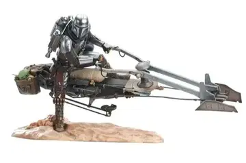 [ 중고 ] 스우프 바이크 만달로리안 1/7 동상