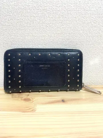 [ 새상품급 ] 지미추 장지갑 스터드 블랙 JIMMY CHOO