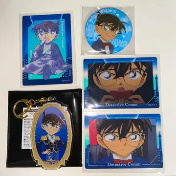 명탐정 코난 오로라 아트 컬렉션 캔뱃지 키링 에도가와 코난