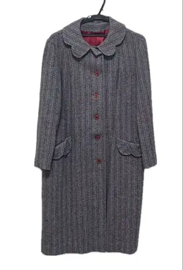 [ 구제 의류 ] 트위드 롱 코트