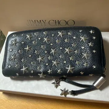 Jimmy Choo 지미추 스터드 블랙 가죽 장지갑 오늘 한정 가격