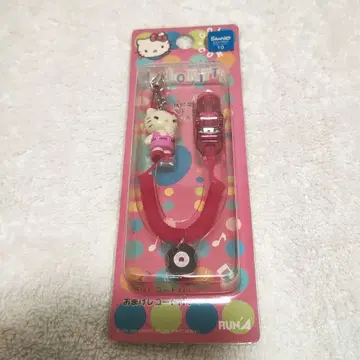 2000년제 레어 헬로키티 GO!GO! 여아 레코드 스트랩