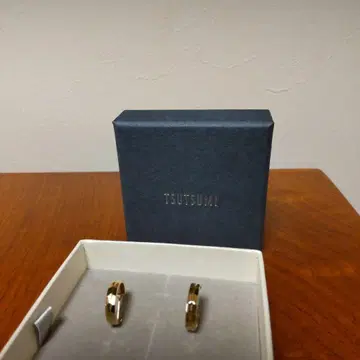 TSUTSUMI 골드 후프 귀걸이 K10