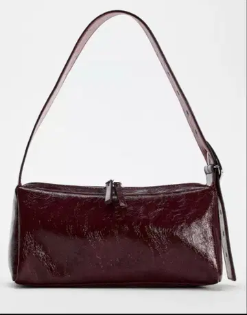 ZARA 버건디 숄더백