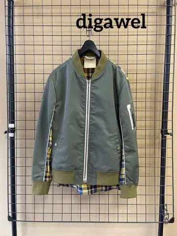 digawel 디가웰 MIX MA-1 플라이트 자켓 블루종