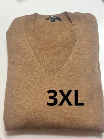 유니클로 캐시미어 V넥 스웨터 3XL 새상품급