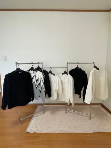 겨울용 상의 여성복 미세스 시니어 묶음 판매 M-L 7벌 (No.2)