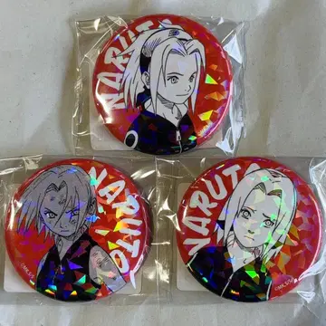 NARUTO 나루토 원작 올스타 캔뱃지 사쿠라 3개 세트