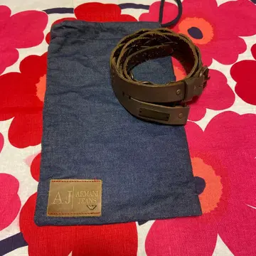 Armani Jeans 브라운 가죽 벨트
